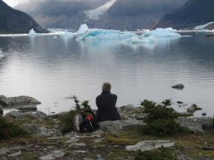 34-The lake at the foot of the three glaciers